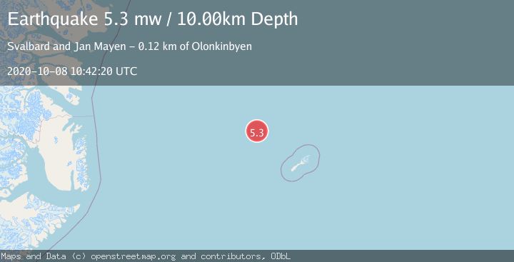 Map of JAN MAYEN ISLAND REGION
