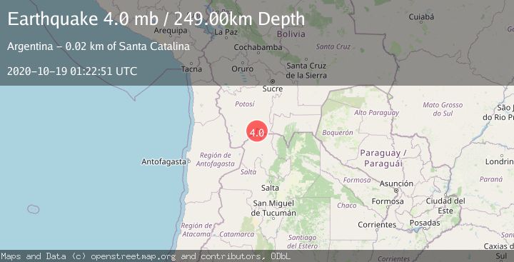 Map of JUJUY, ARGENTINA