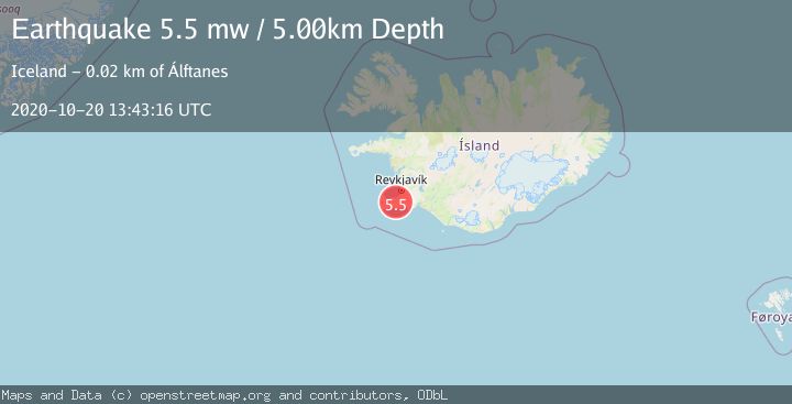 Map of ICELAND REGION