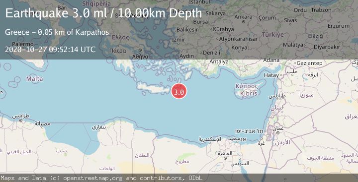 Map of DODECANESE ISLANDS, GREECE