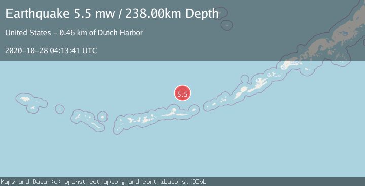 Map of ANDREANOF ISLANDS, ALEUTIAN IS.