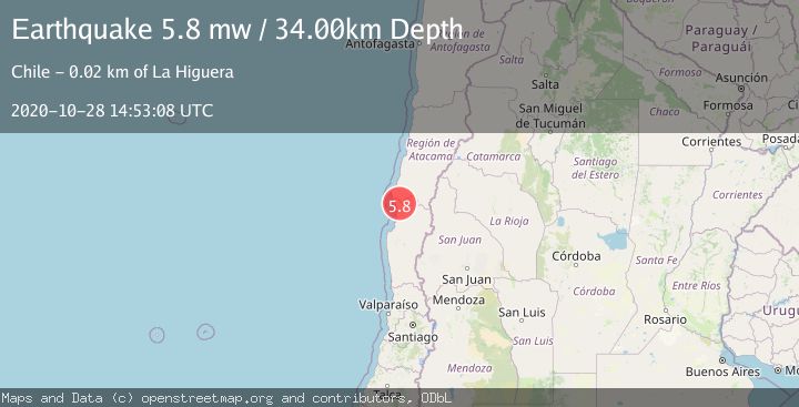 Map of COQUIMBO, CHILE