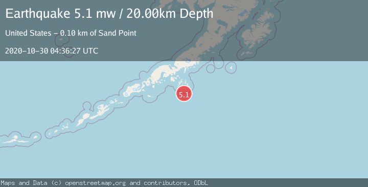Map of SOUTH OF ALASKA