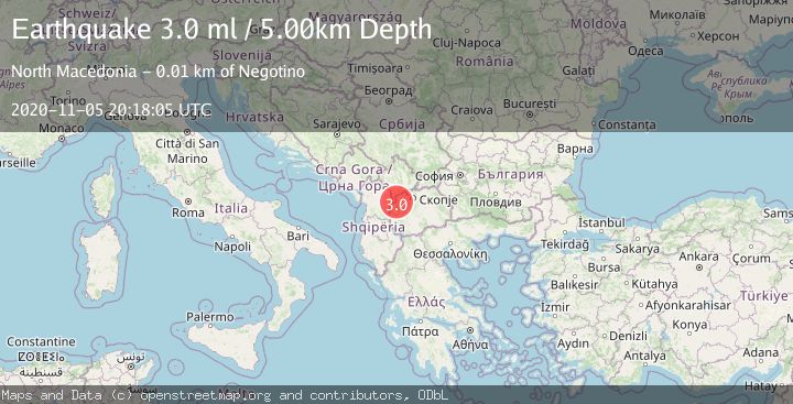 Map of REPUBLIC OF NORTH MACEDONIA