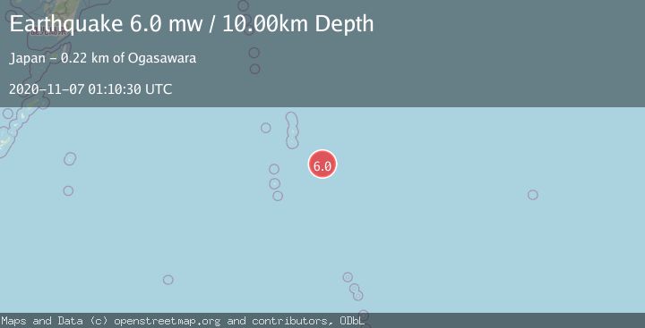 Map of VOLCANO ISLANDS, JAPAN REGION