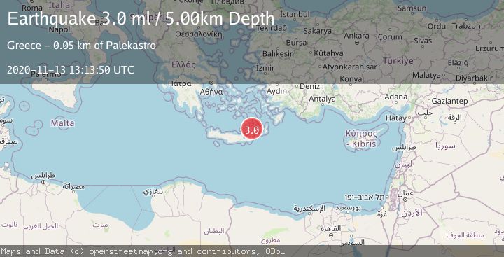 Map of CRETE, GREECE