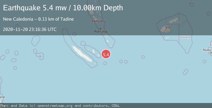 Map of SOUTHEAST OF LOYALTY ISLANDS