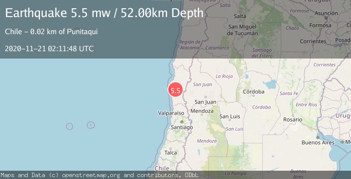Map of COQUIMBO, CHILE