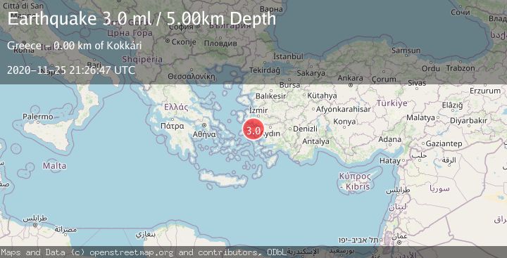Map of DODECANESE ISLANDS, GREECE