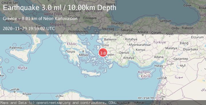 Map of DODECANESE ISLANDS, GREECE