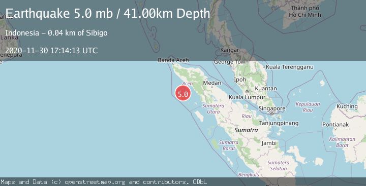 Map of NORTHERN SUMATRA, INDONESIA