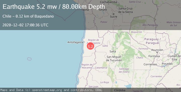Map of ANTOFAGASTA, CHILE