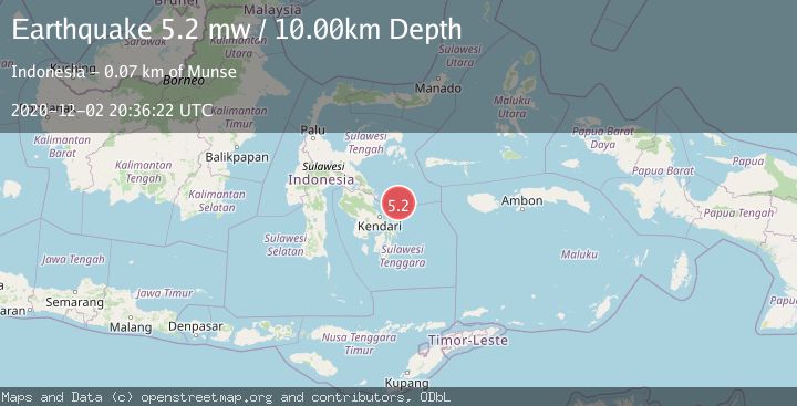 Map of SULAWESI, INDONESIA