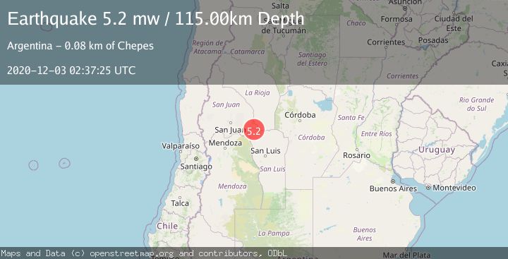 Map of SAN LUIS, ARGENTINA