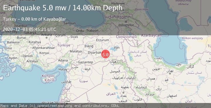 Map of EASTERN TURKEY