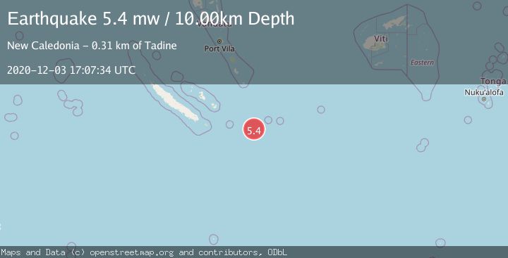 Map of SOUTHEAST OF LOYALTY ISLANDS