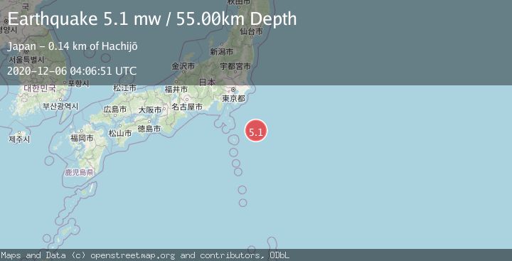 Map of OFF EAST COAST OF HONSHU, JAPAN
