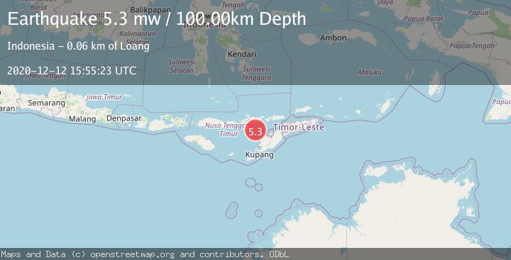 Map of TIMOR REGION, INDONESIA