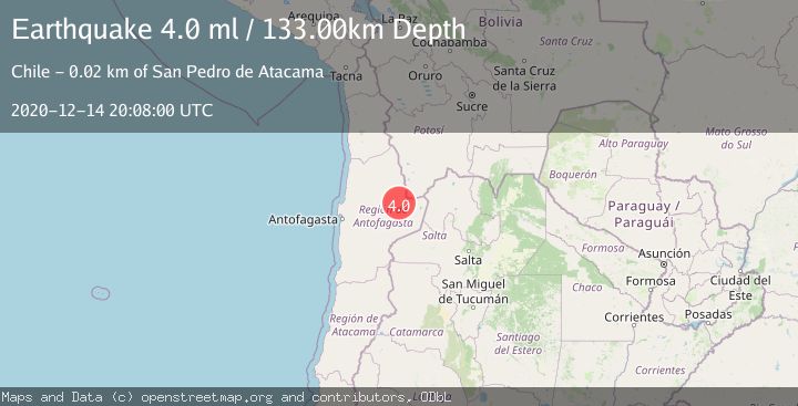 Map of ANTOFAGASTA, CHILE