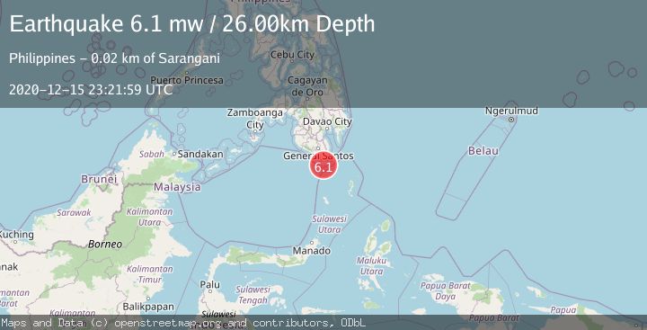 Map of MINDANAO, PHILIPPINES
