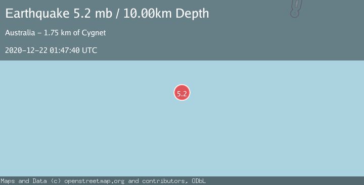 Map of WEST OF MACQUARIE ISLAND