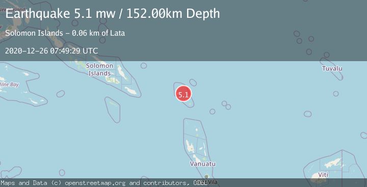 Map of SANTA CRUZ ISLANDS