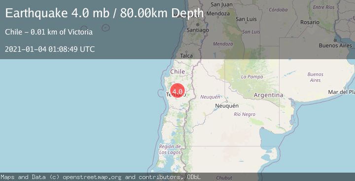 Map of ARAUCANIA, CHILE