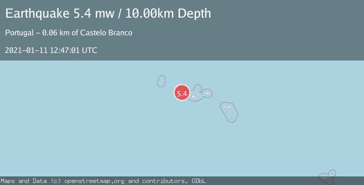 Map of AZORES ISLANDS, PORTUGAL