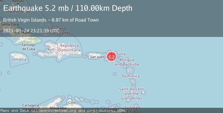 Map of VIRGIN ISLANDS REGION