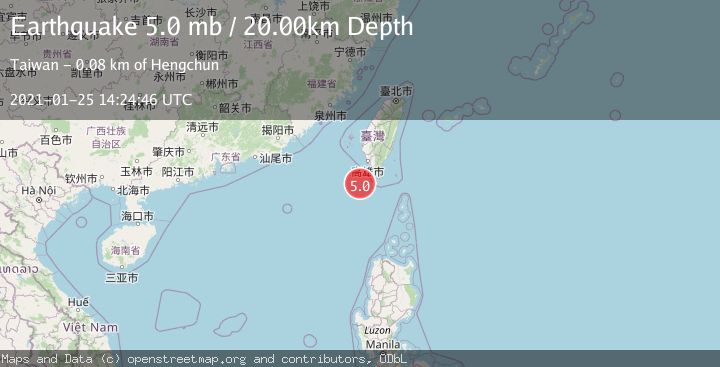 Map of TAIWAN REGION