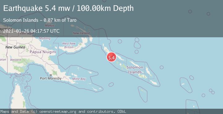 Map of BOUGAINVILLE REGION, P.N.G.