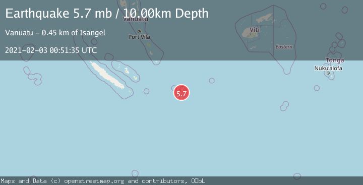 Map of SOUTHEAST OF LOYALTY ISLANDS