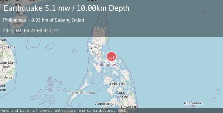Map of LUZON, PHILIPPINES