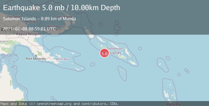 Map of SOLOMON ISLANDS
