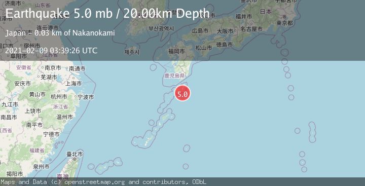 Map of KYUSHU, JAPAN