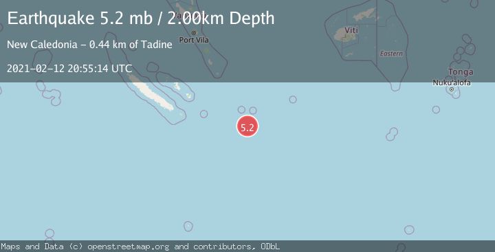 Map of SOUTHEAST OF LOYALTY ISLANDS
