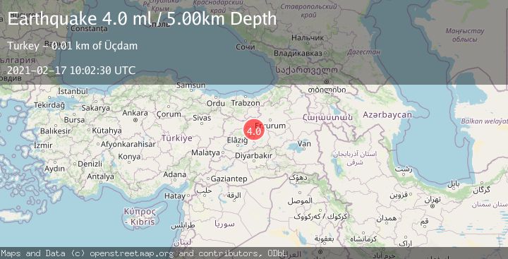 Map of EASTERN TURKEY