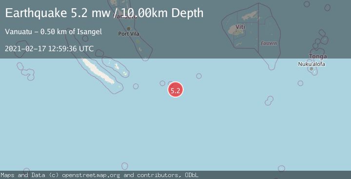 Map of SOUTHEAST OF LOYALTY ISLANDS