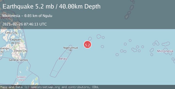 Map of STATE OF YAP, MICRONESIA