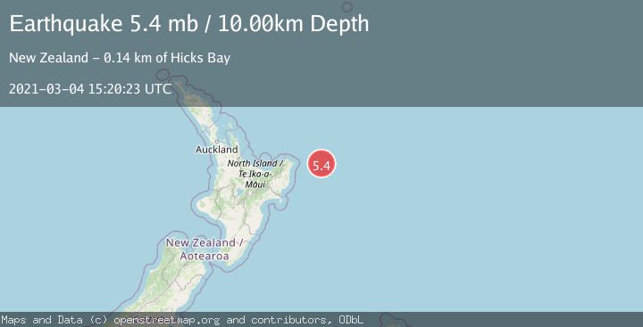 Map of OFF E. COAST OF N. ISLAND, N.Z.