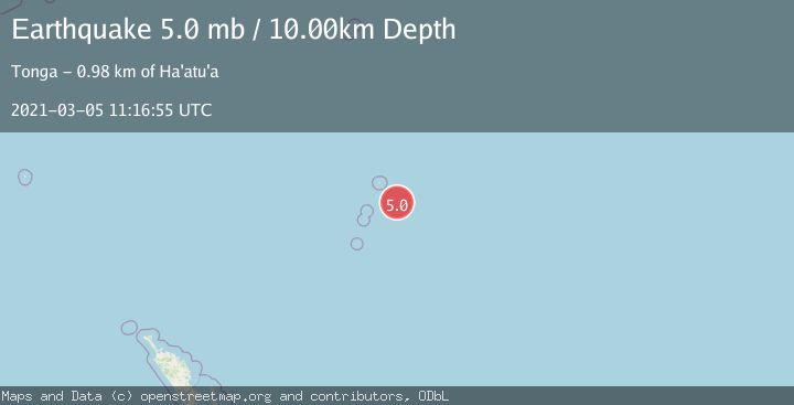 Map of KERMADEC ISLANDS, NEW ZEALAND