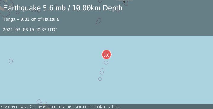 Map of KERMADEC ISLANDS REGION