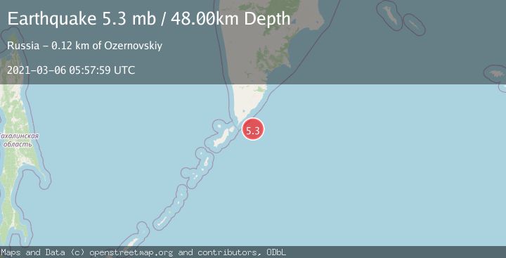 Map of KURIL ISLANDS