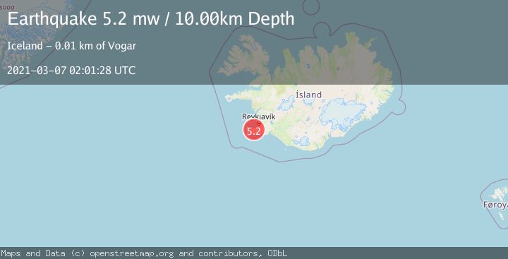 Map of ICELAND REGION