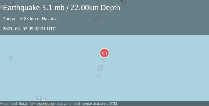 Map of KERMADEC ISLANDS REGION