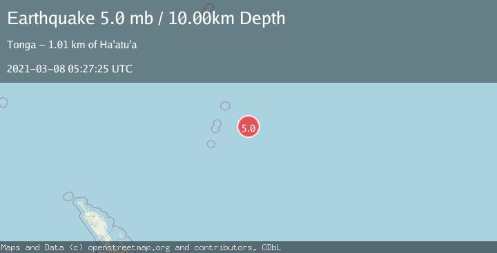 Map of KERMADEC ISLANDS REGION