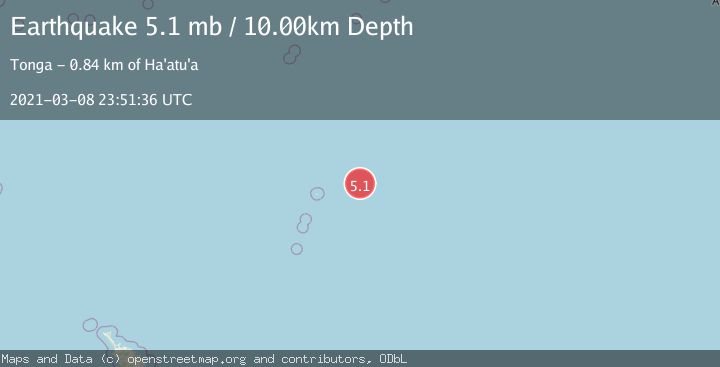 Map of KERMADEC ISLANDS REGION