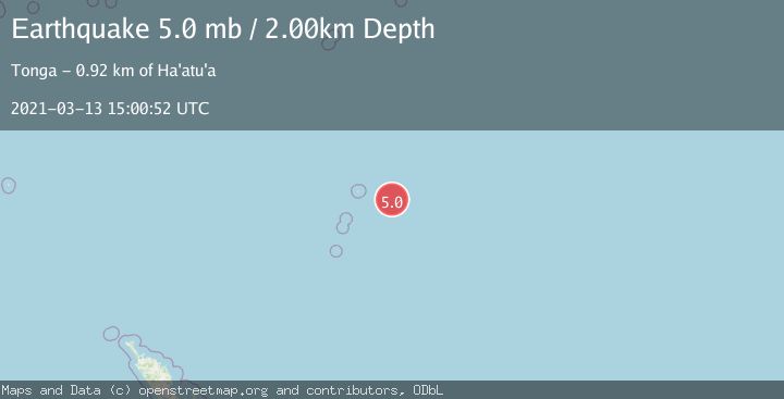 Map of KERMADEC ISLANDS REGION