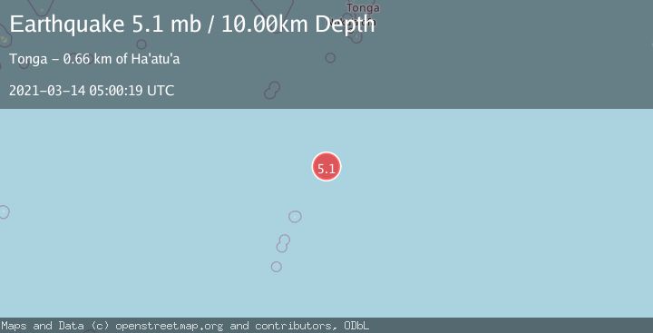 Map of KERMADEC ISLANDS REGION