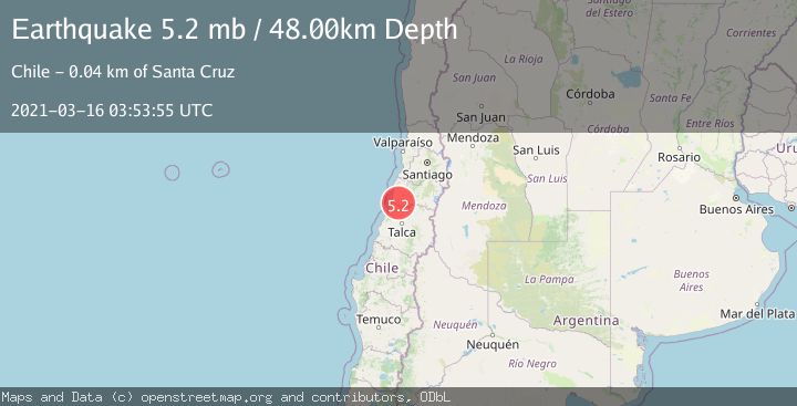 Map of LIBERTADOR O'HIGGINS, CHILE